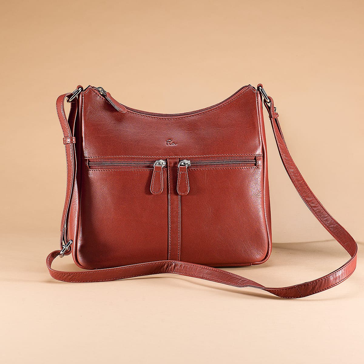 Sac en Cuir Rouge Assurance Brûlée