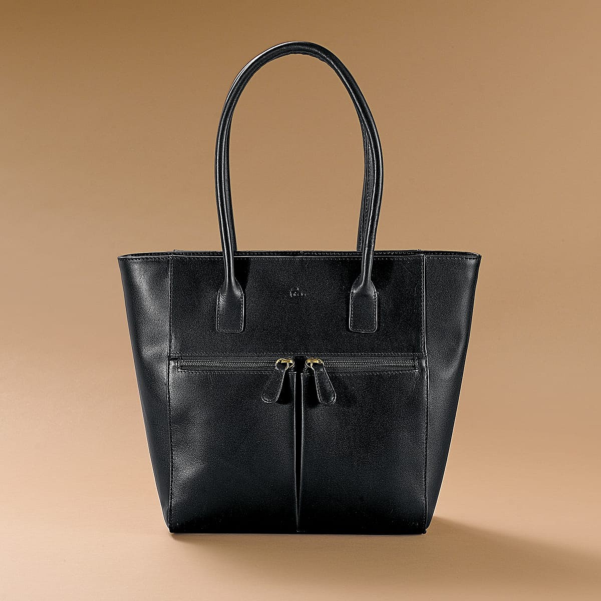 Sac en Cuir Noir Appel du Classique
