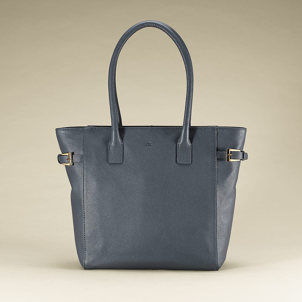 Sac à Main en Cuir Bleu Denim Soyez Chic