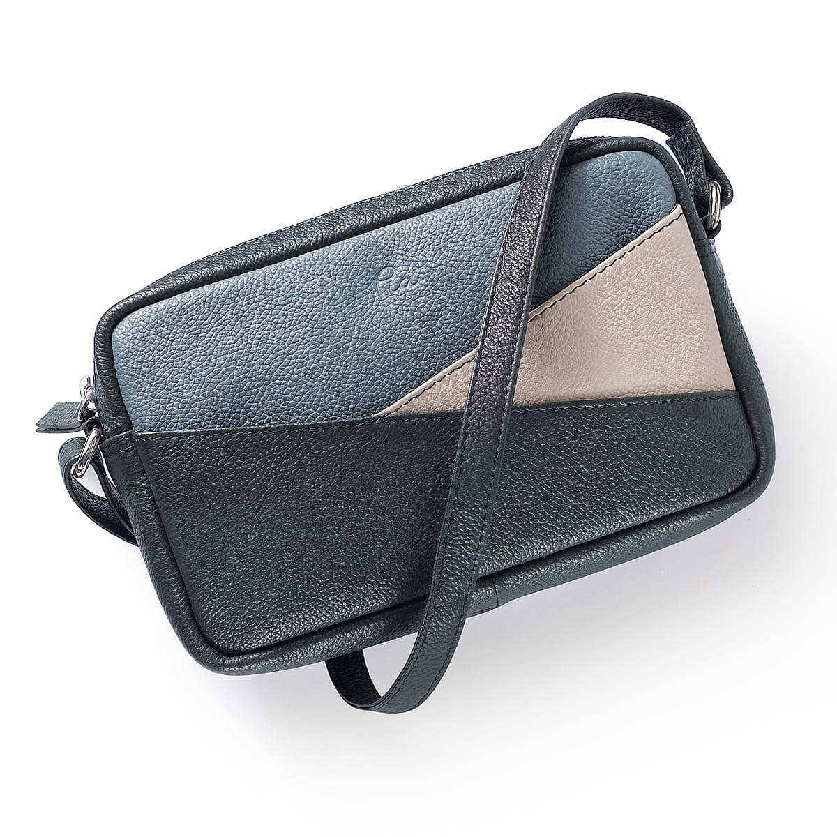 Sac en Cuir Bleu Tout Aligné