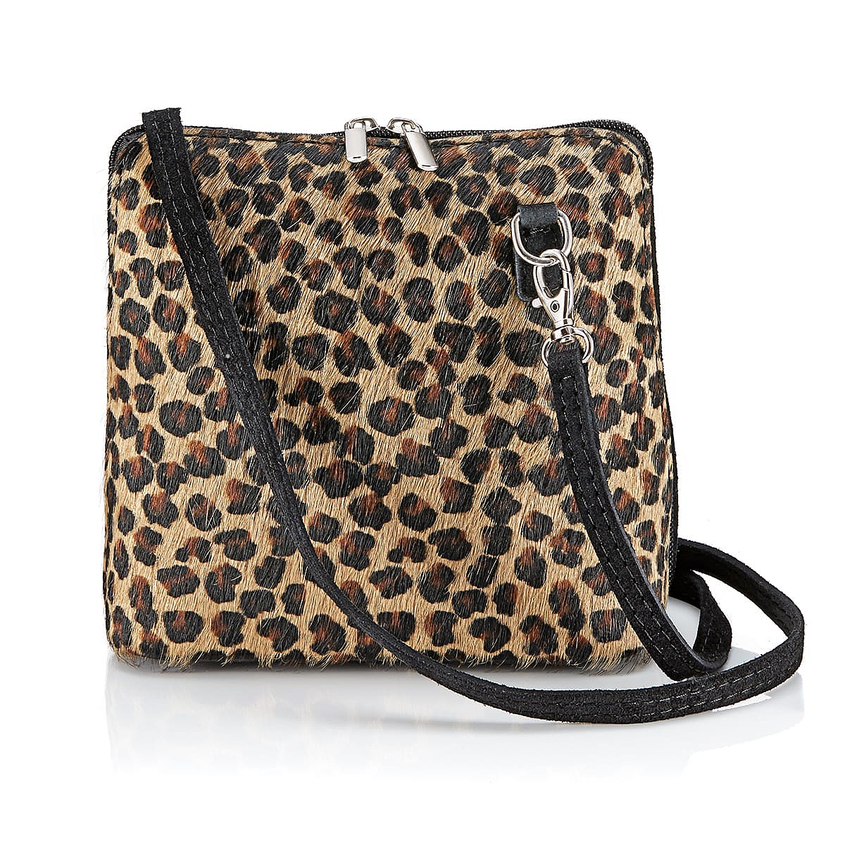 Sac Bandoulière en Cuir Léopard Vivre