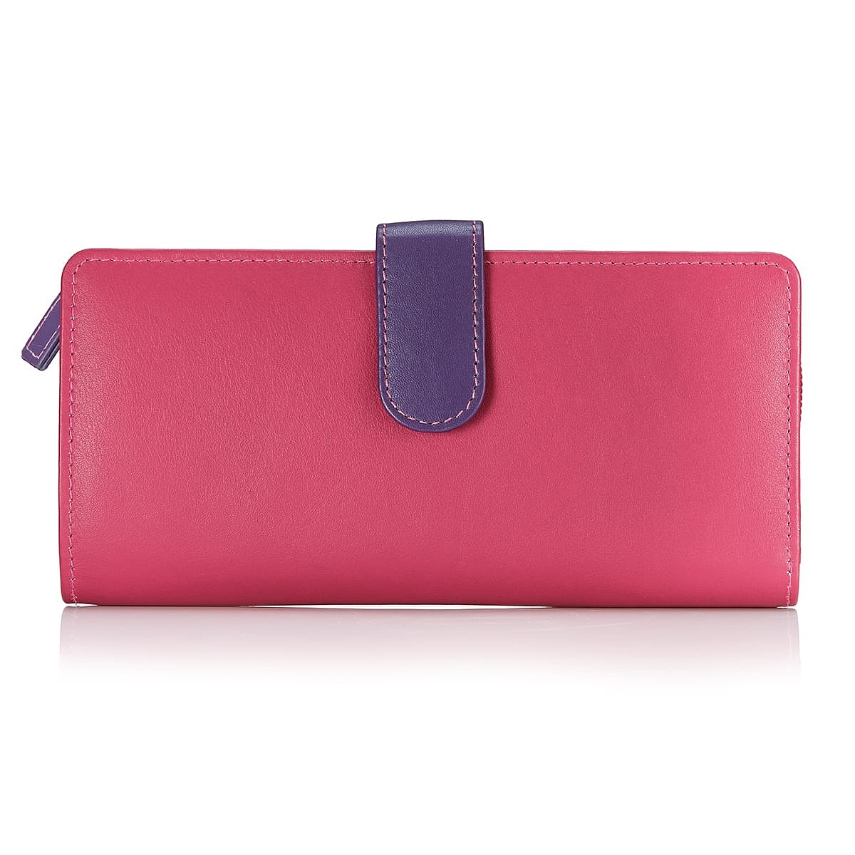 Portefeuille en Cuir Rose
