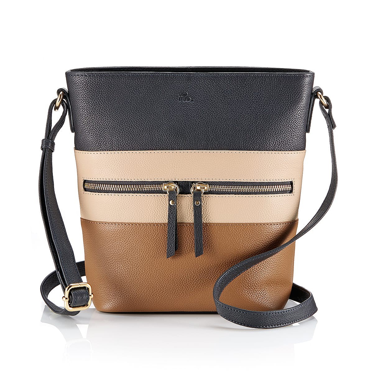 Sac Bandoulière en Cuir Ligne Cultivée