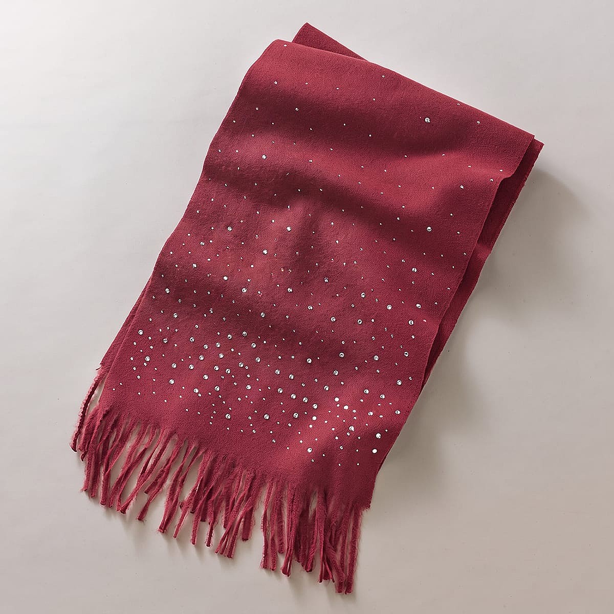 Écharpe Bordeaux avec Strass