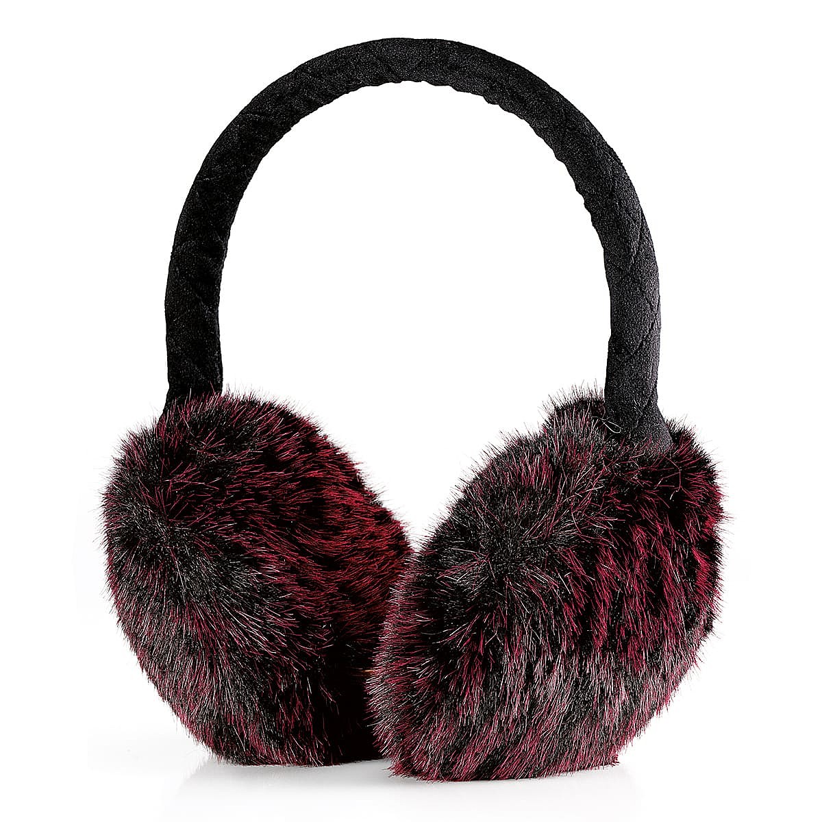 Cache-oreilles en Fausse Fourrure Bonheur Bordeaux