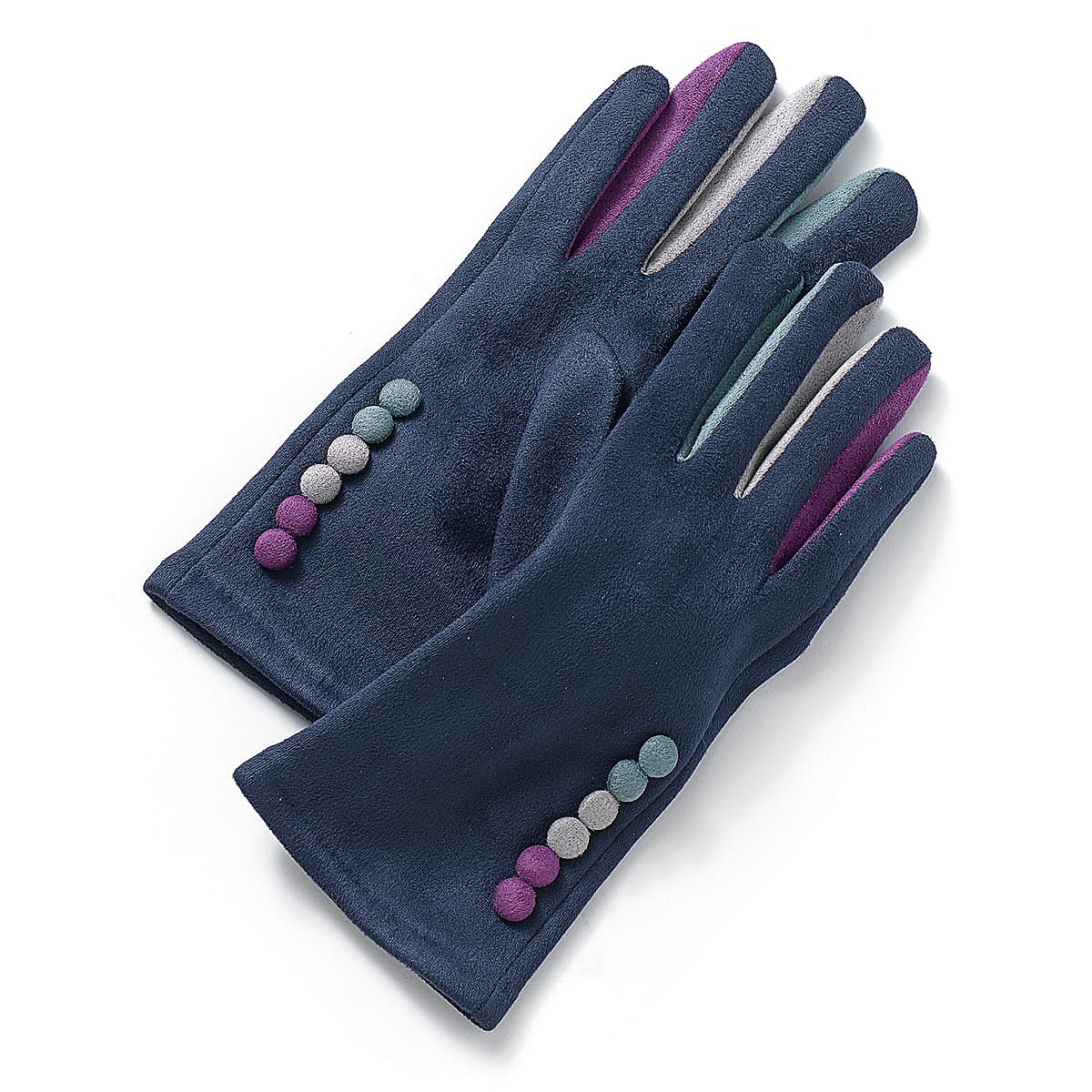 Gants en Simili-daim Entre les Bleus