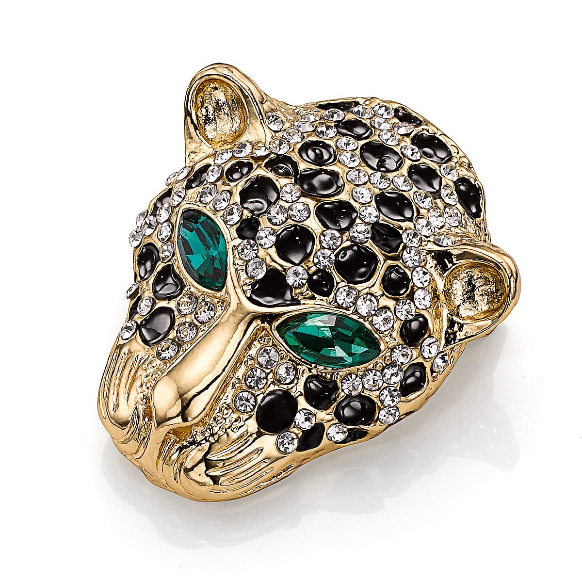 Broche Léopard Brillez