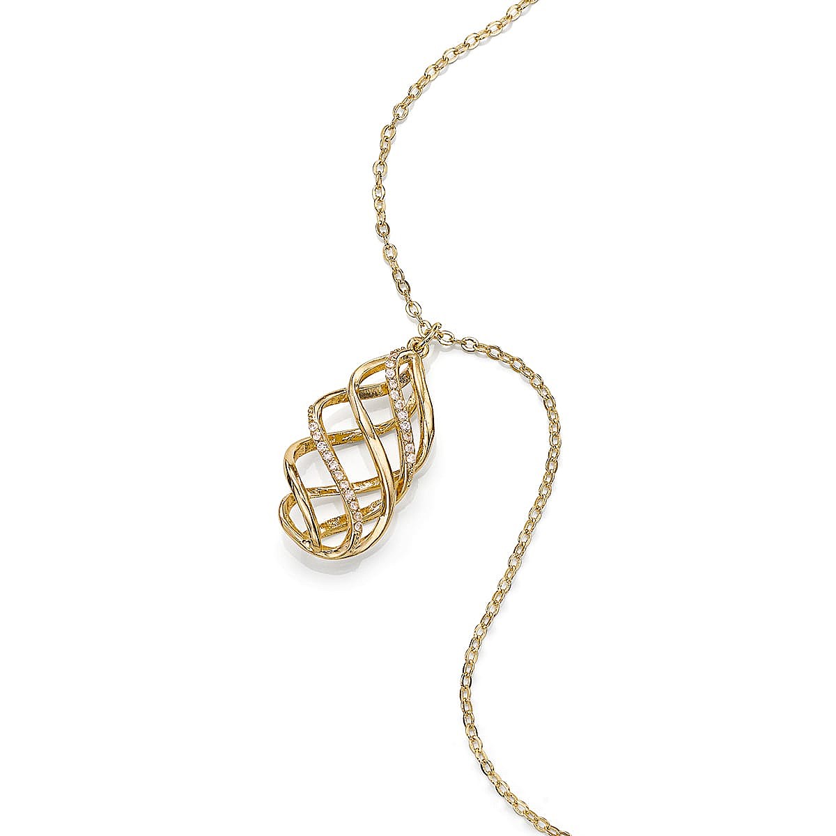 Pendentif Doré Ouverte à l’Admiration