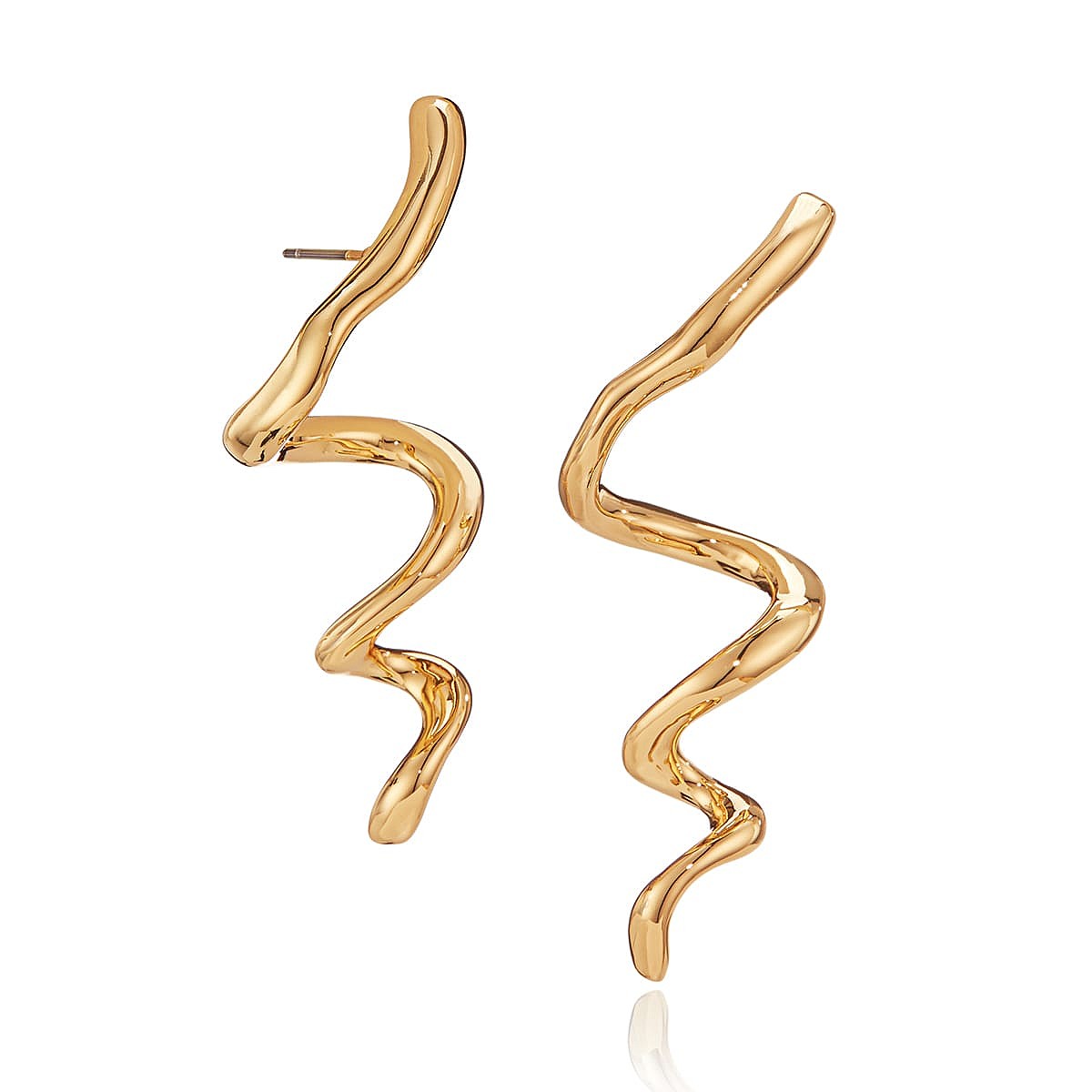 Boucles d'oreilles Courbes Devant