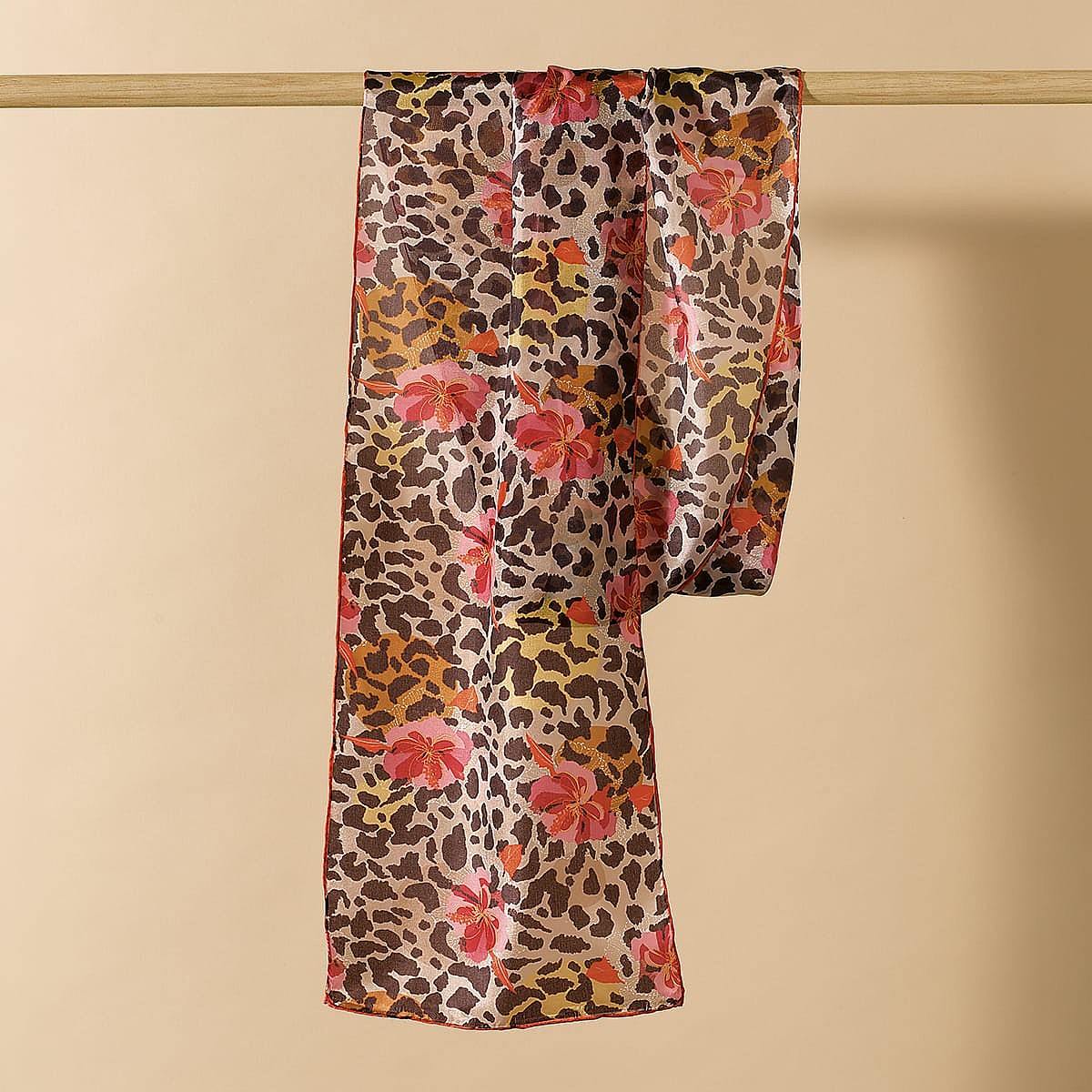 Foulard en Soie Sauvagerie Florale
