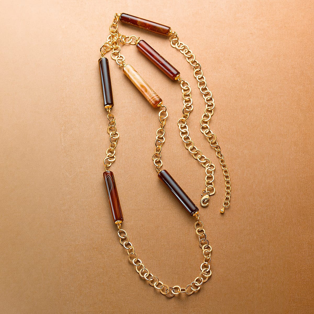 Collier en Pierres Coucher de Soleil à Sienne