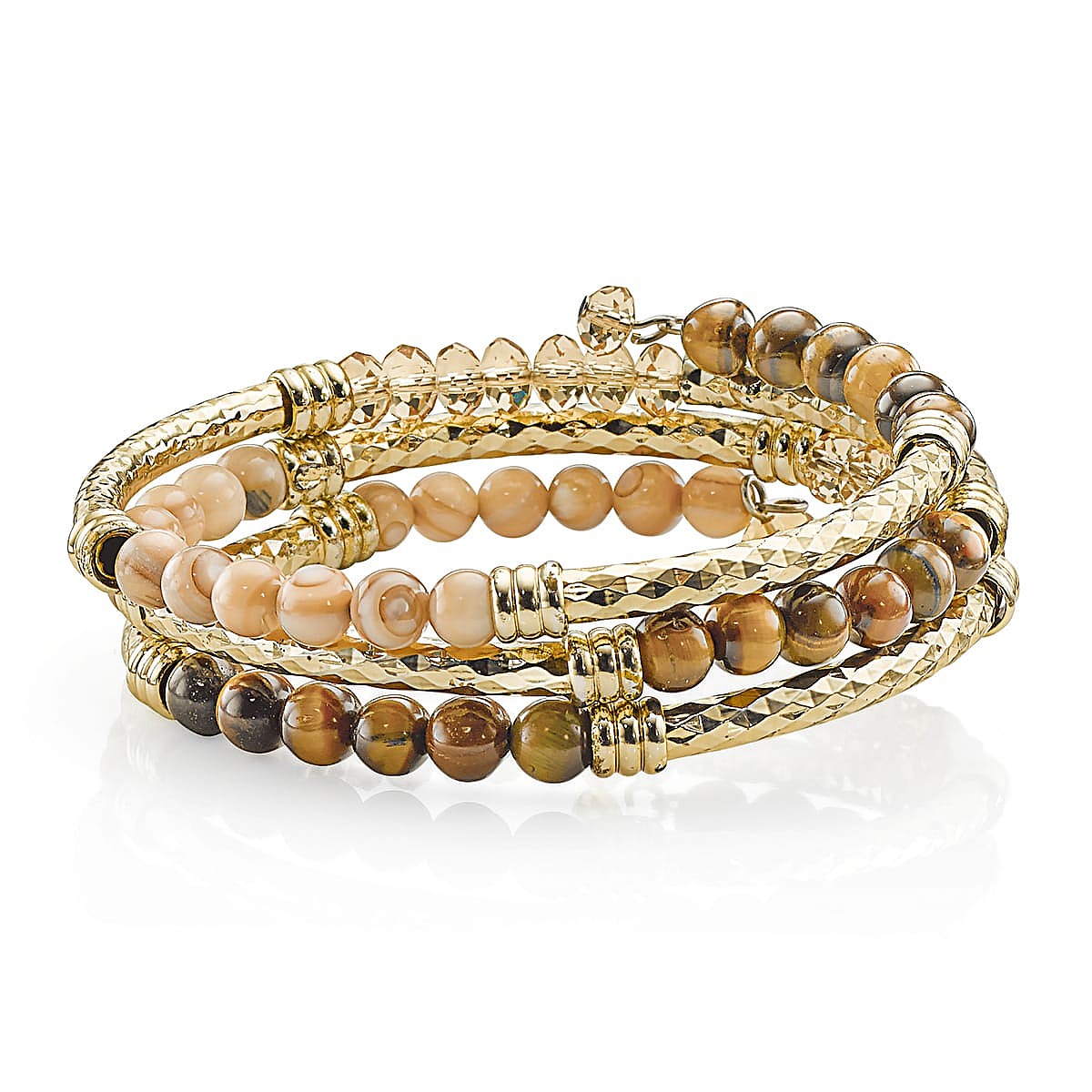 Bracelet Spirale Café Crème