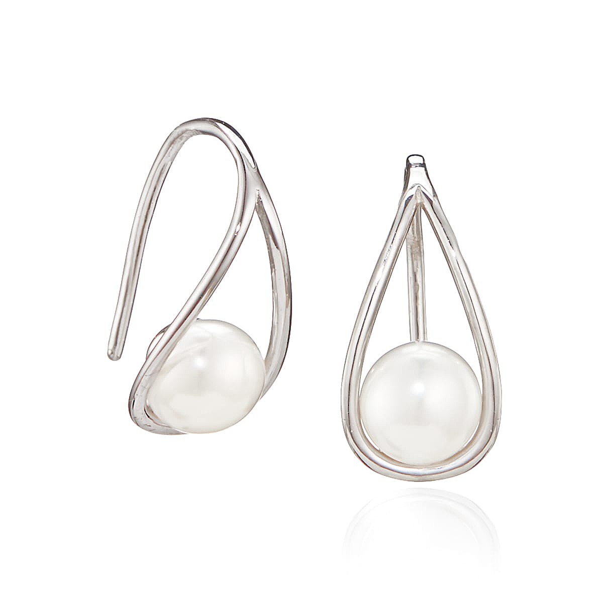 Boucles d'oreilles en Argent Perle de Lumière