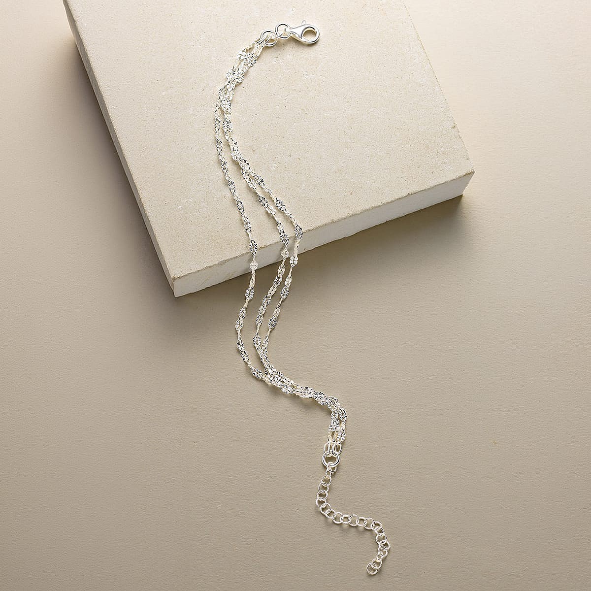 Bracelet en Argent Couche de Lumière