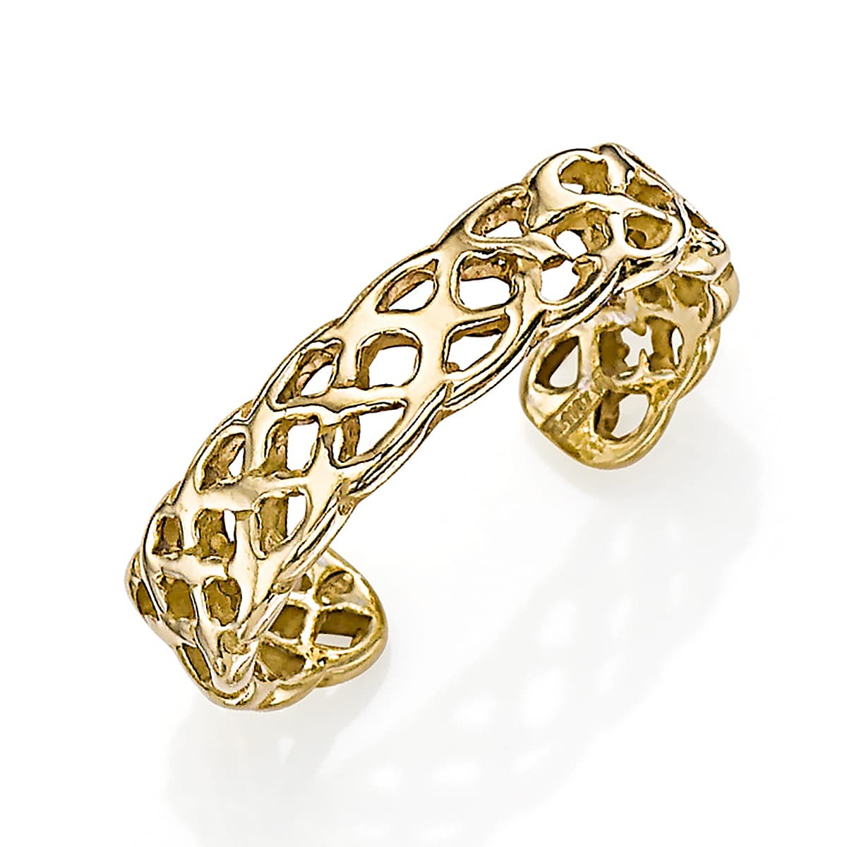 Bague Plaquée Or Vœux Tissé