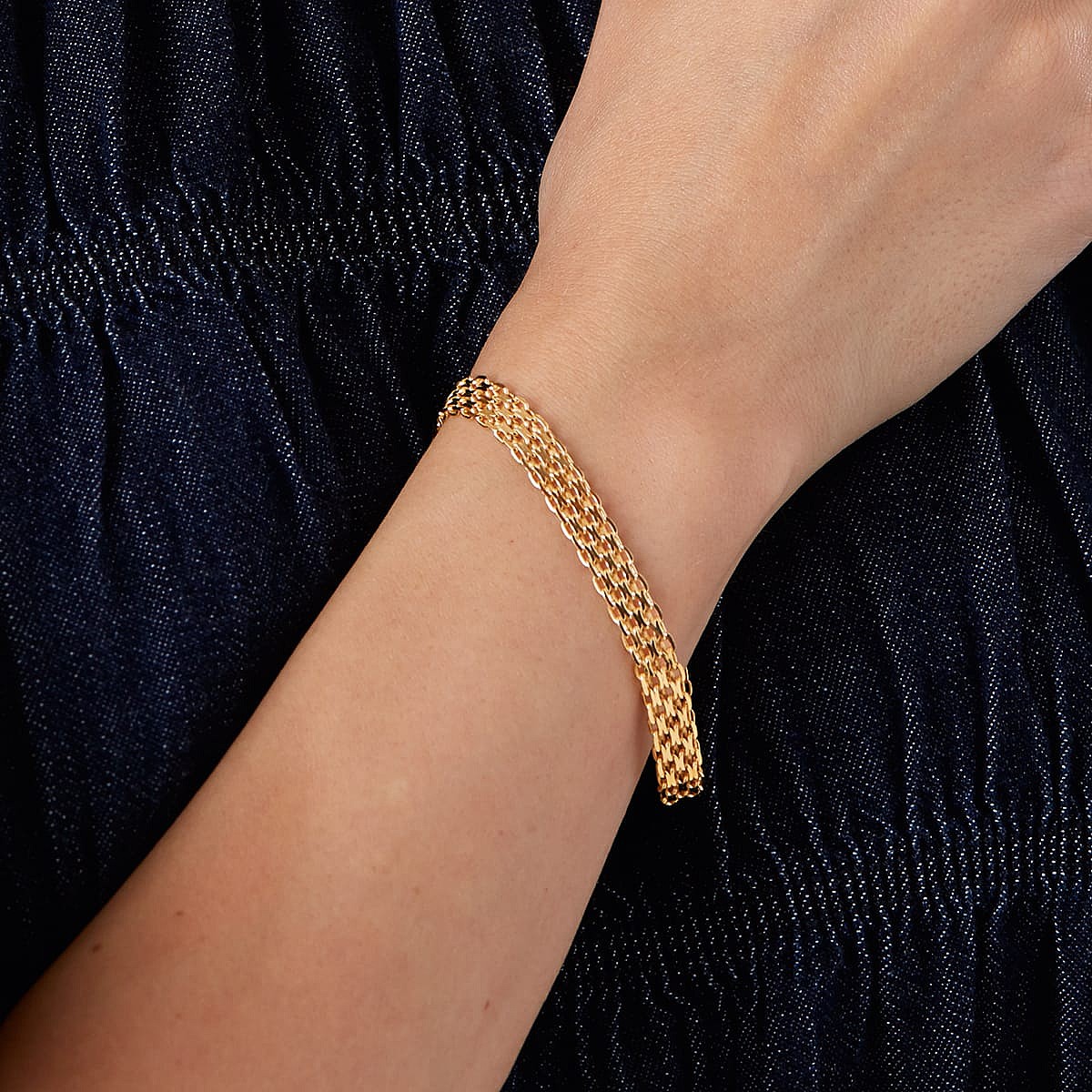 Bracelet Argent Plaqué Or Plus Haut