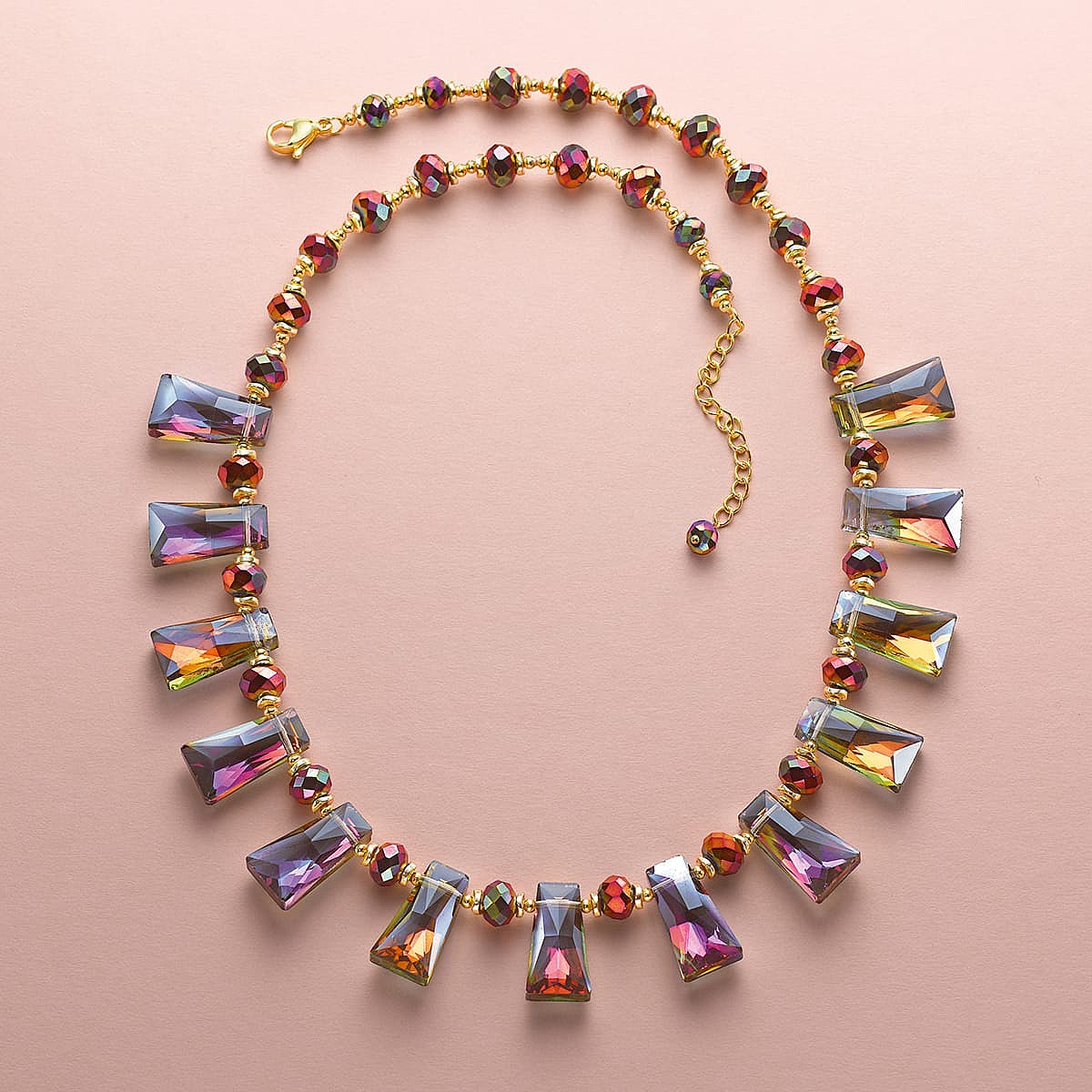 Collier en Cristal Impression Irisé