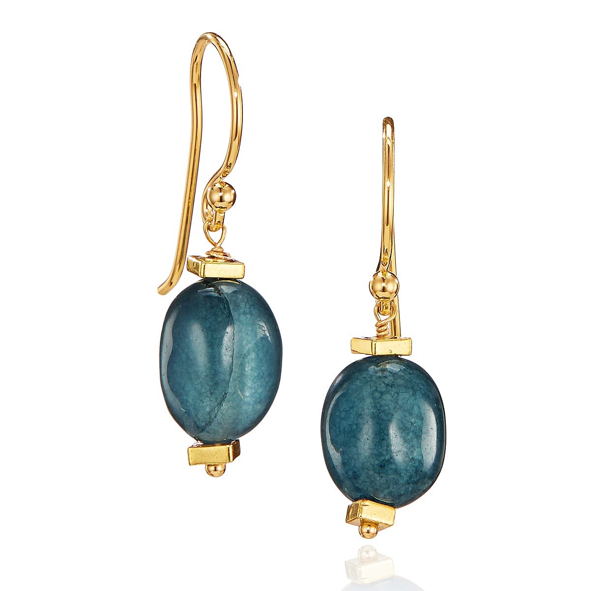 Boucles d’oreilles en Pierres Marée de Sarcelle