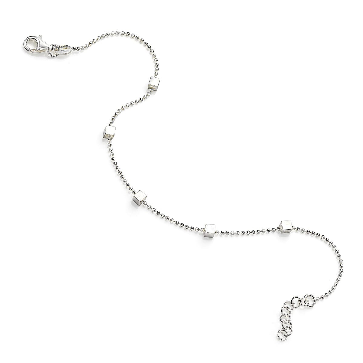 Bracelet en Argent Jouez Sur les Angles
