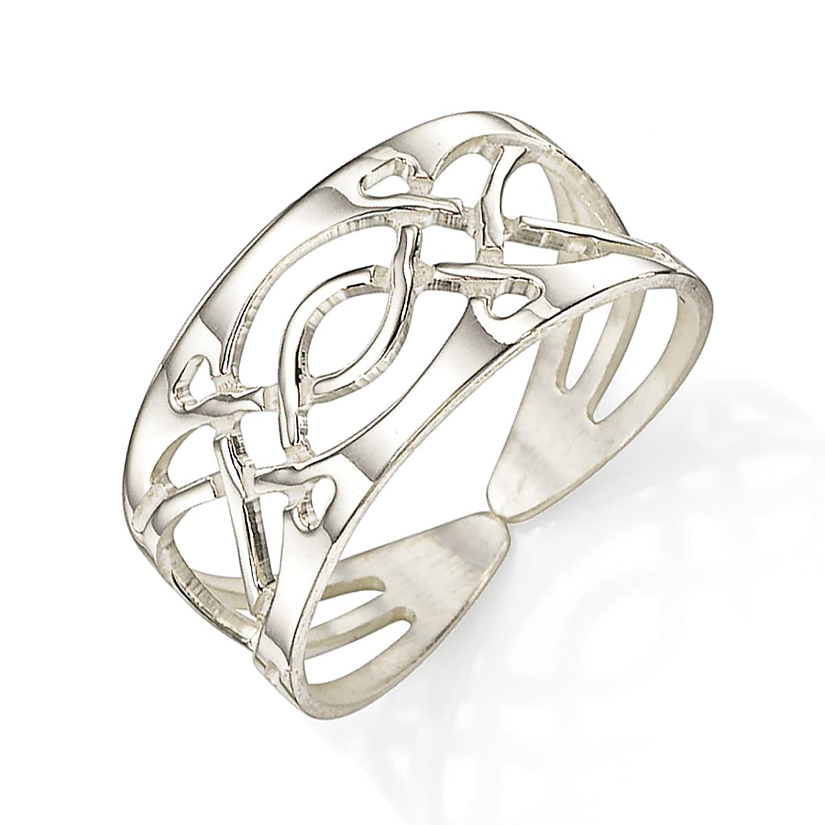 Bague Réglable en Argent Poésie Tissée