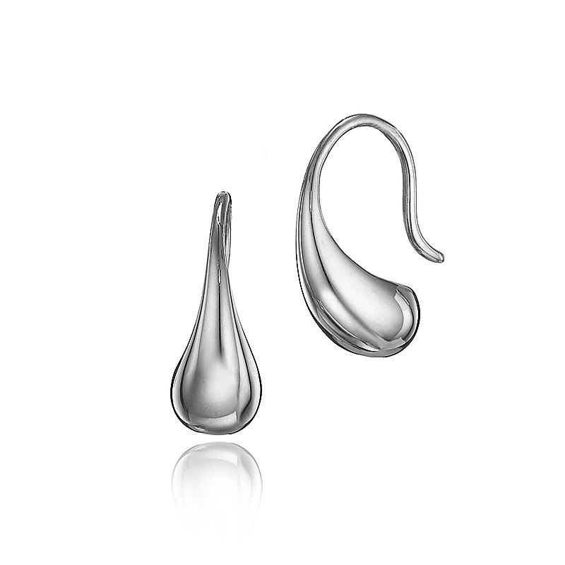 Boucles d'oreilles Gouttes en Argent Fondu