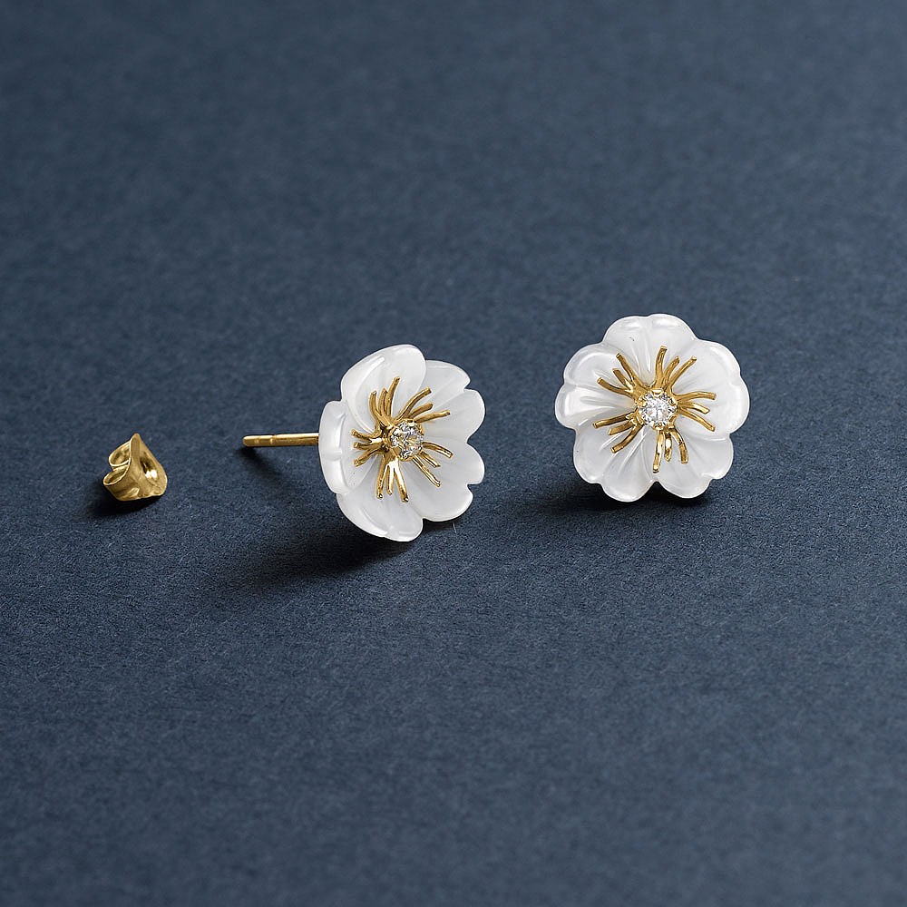 Boucles d'oreilles Or Reine-des-Prés