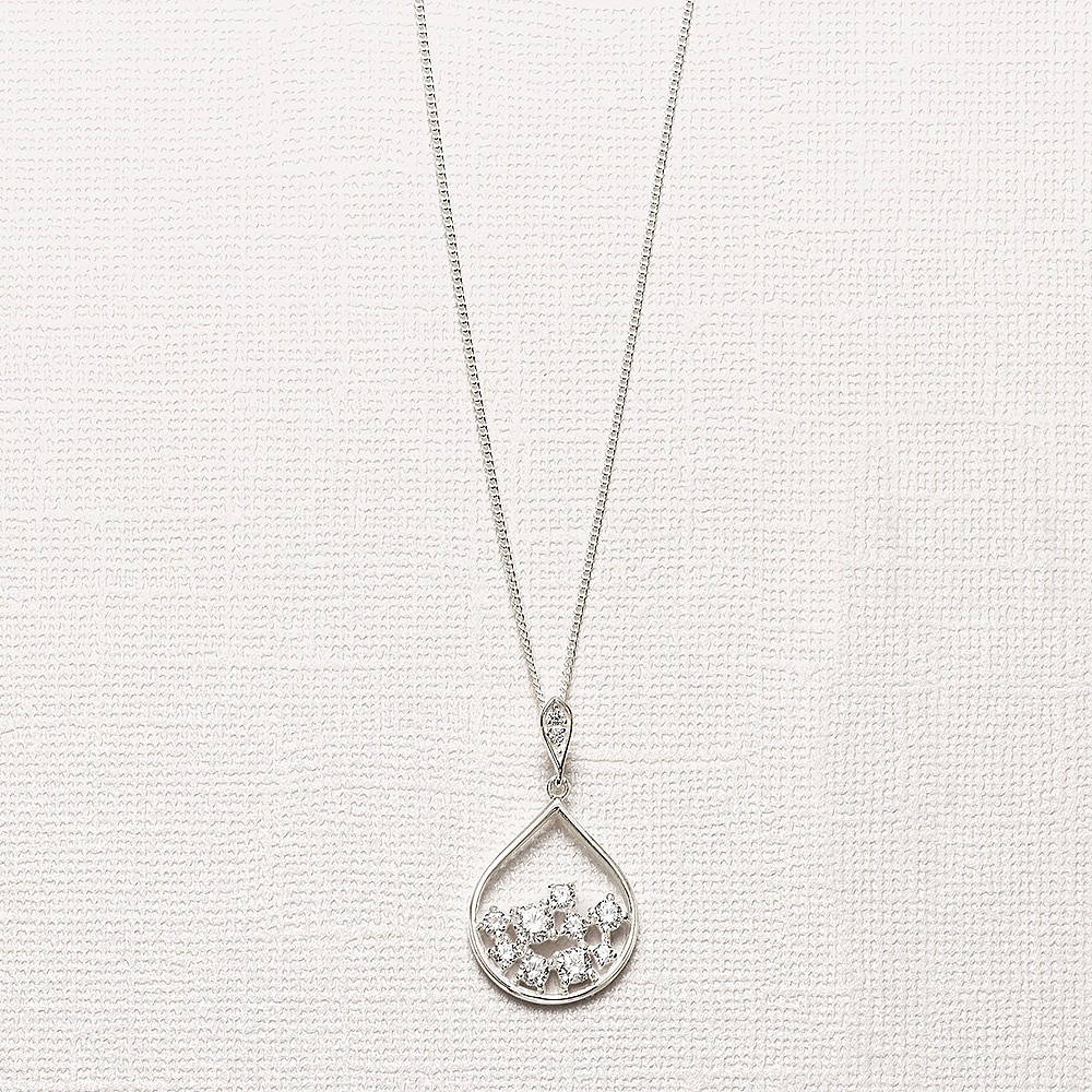Pendentif Gouttes de Rosée Scintillantes