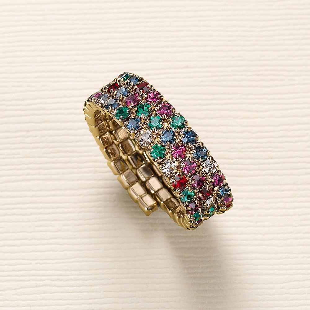 Bague Cristaux Kaléidoscopiques