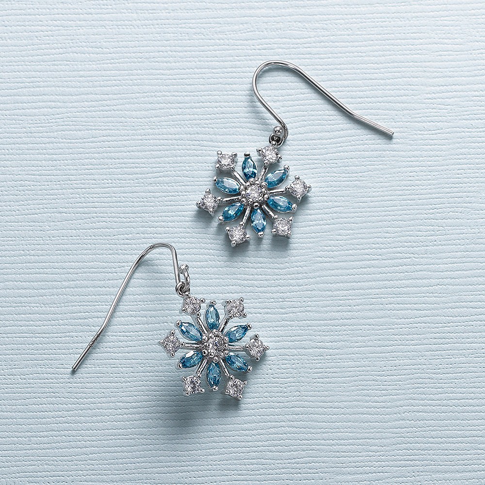 Boucles d'oreilles de Cristal Qu’il Neige