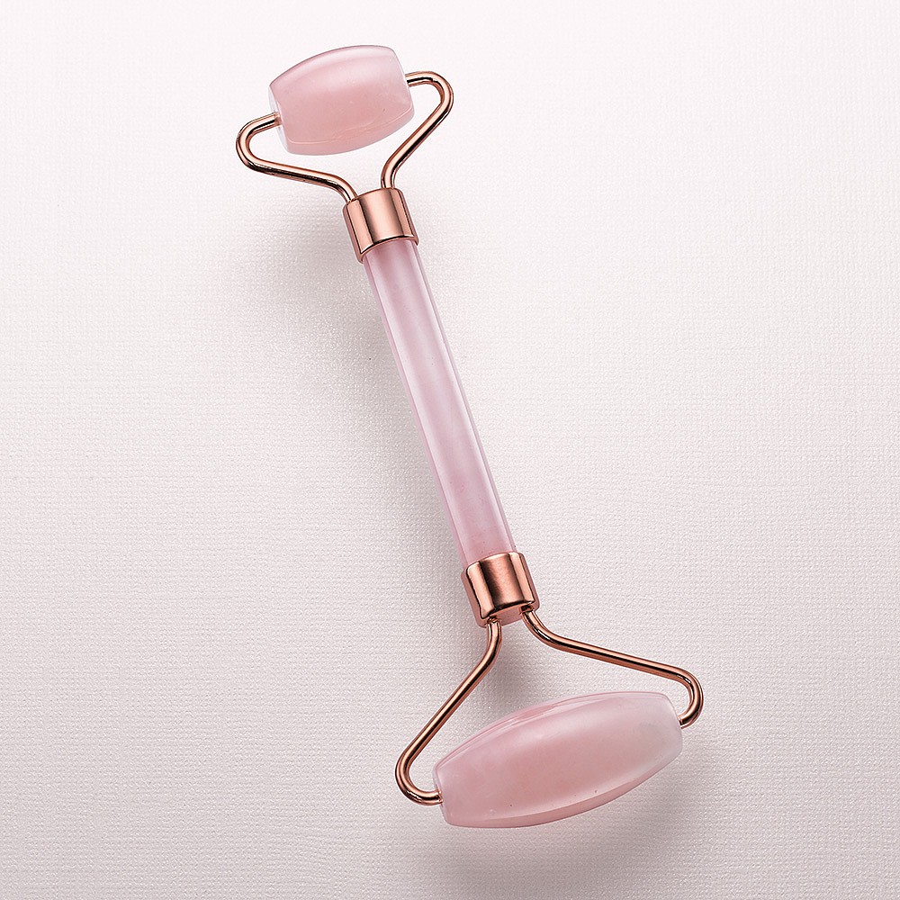 Rouleau Facial en Quartz Rose Réparateur