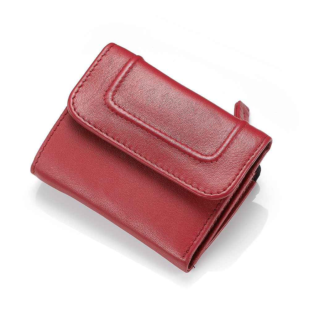 Portefeuille en Cuir Touche de Paprika