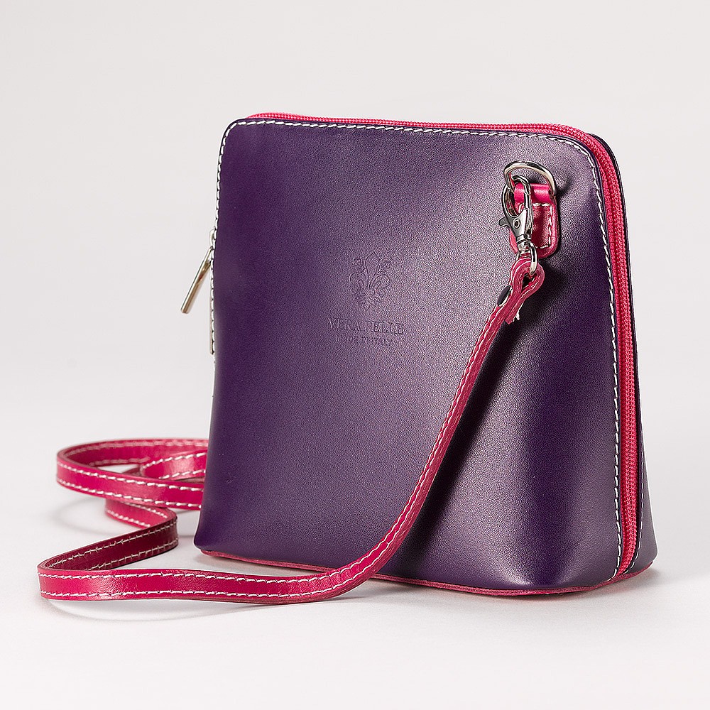 Sac Bandoulière en Cuir Mélange de Mûres