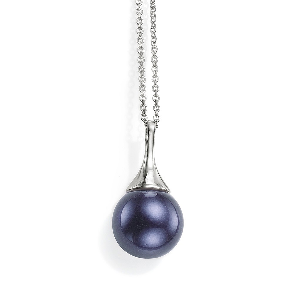 Pendentif Perles Bleu Marine Rossignol