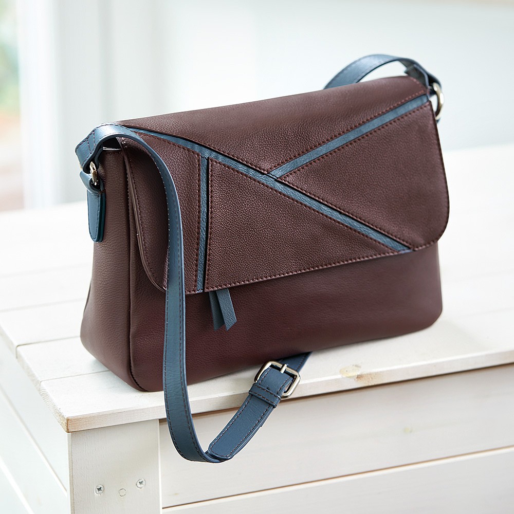 Sac en Bandoulière Bordeaux Nuances en Harmonie