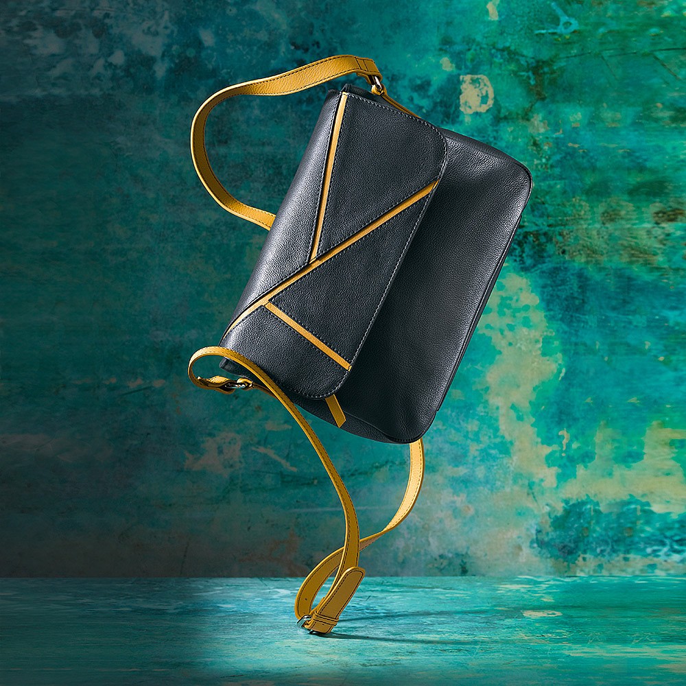 Sac en Bandoulière Bleu Marine Teintes en Harmonie