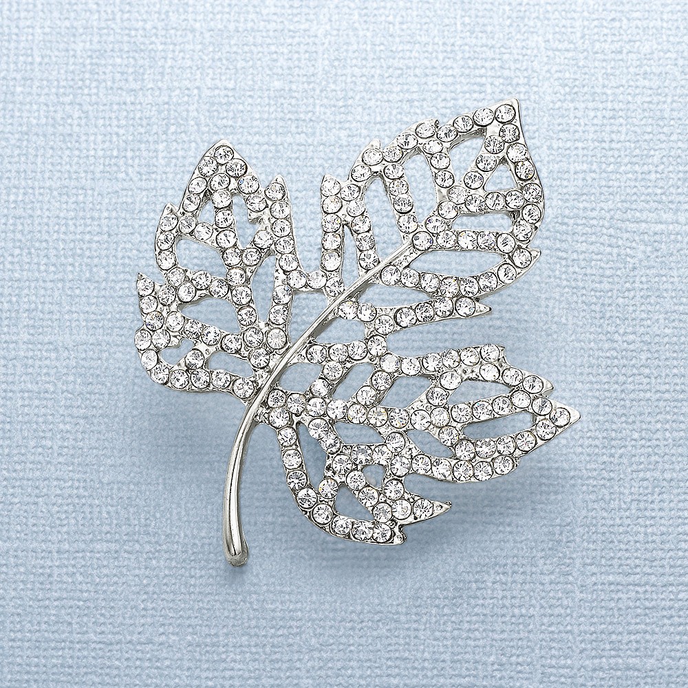 Broche en Cristal Érable Merveilleux