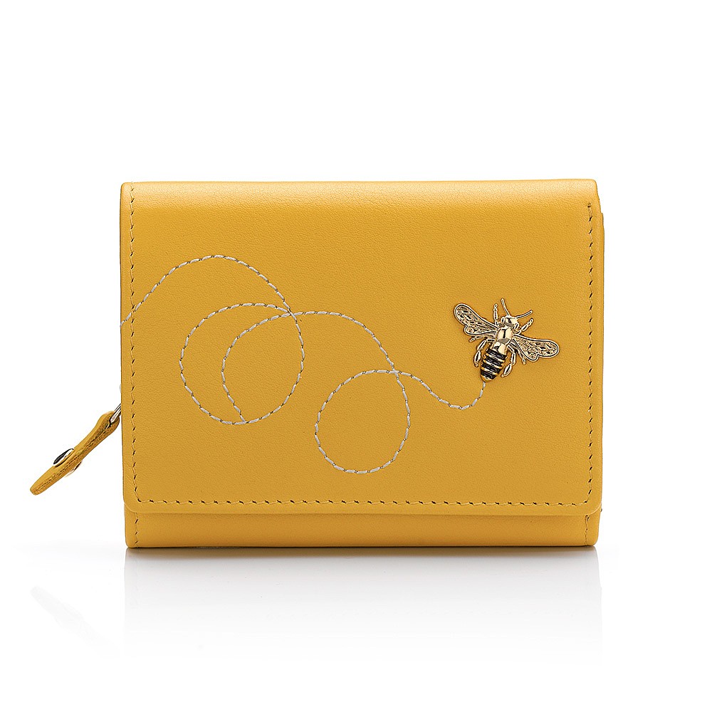 Porte-Monnaie en Cuir Abeille