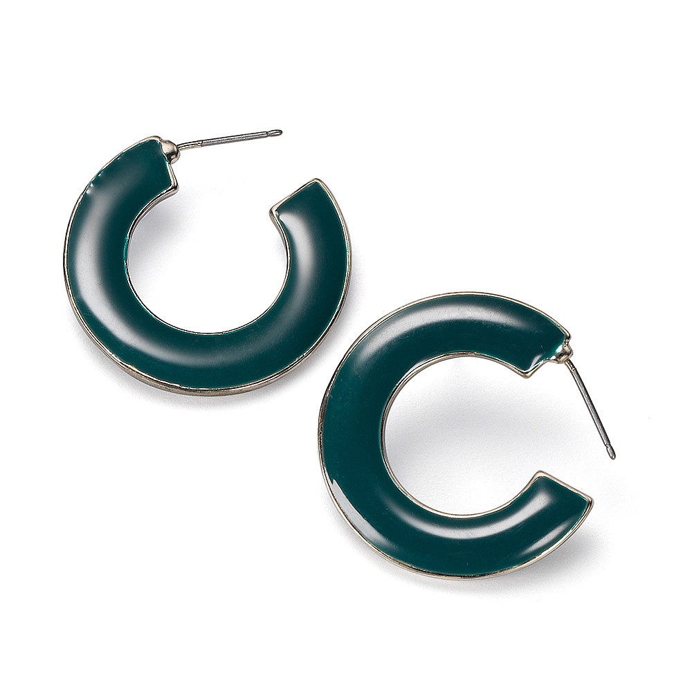Créoles Brillez en Vert