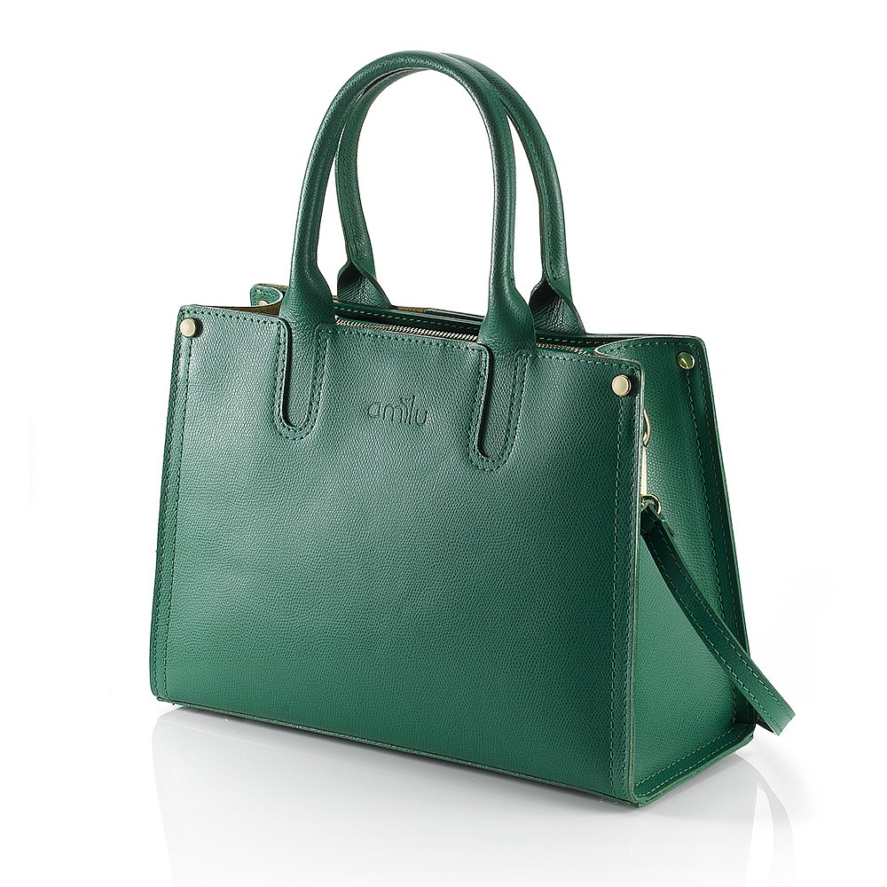 Sac en Cuir Vert Soyez Remarquée