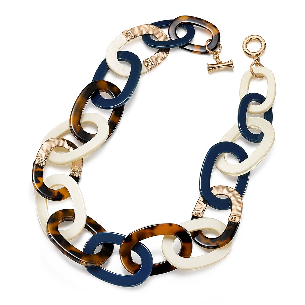 Collier Nuances de Bleu Marine