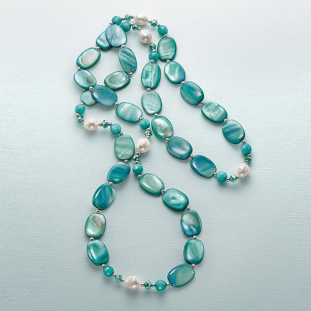 Collier en Coquillage Ruisseau Murmurant