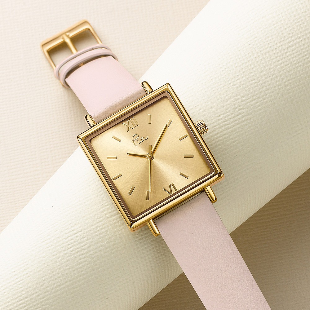 Montre en Cuir Invitation au Rose