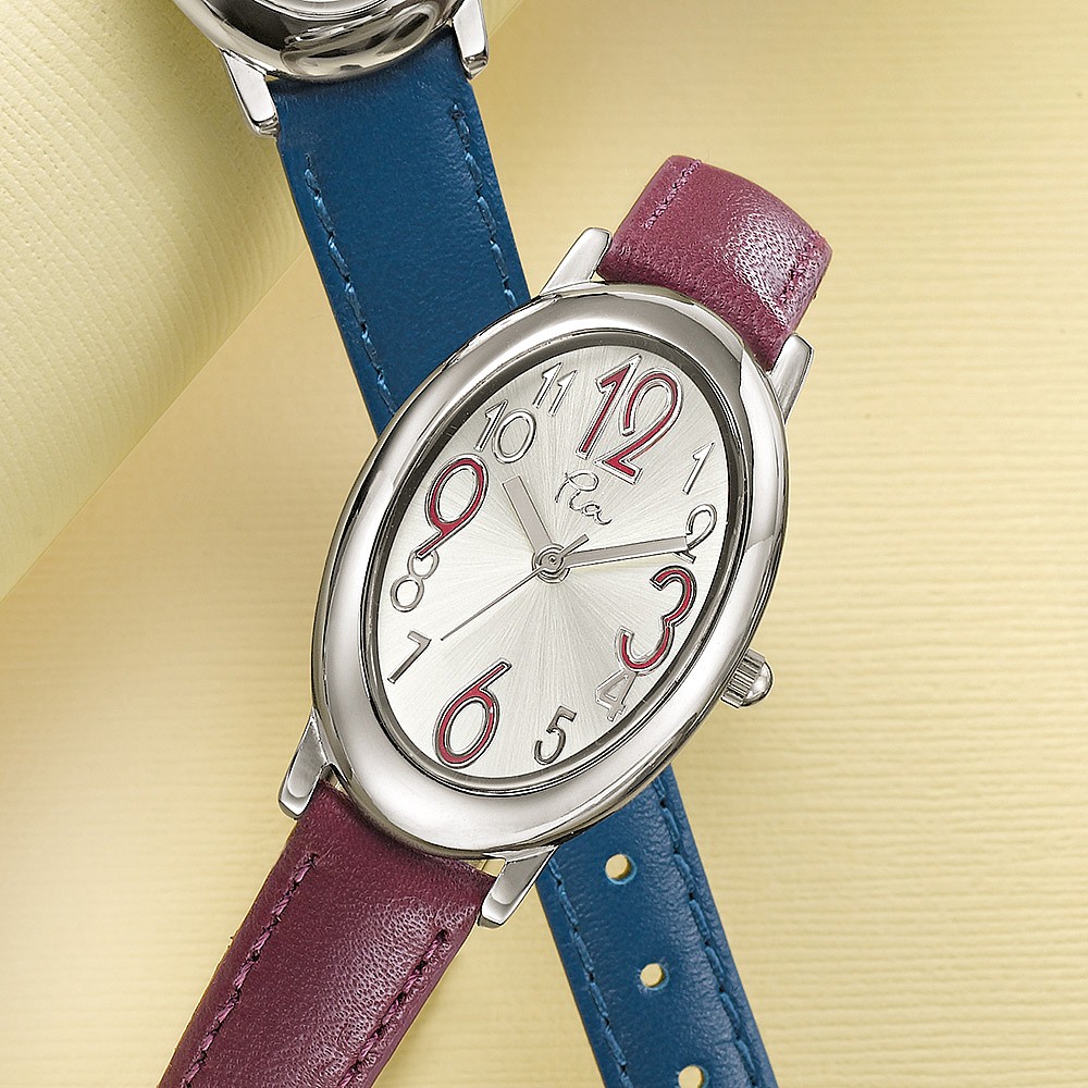 Montre Bordeaux en Cuir Moments de Clarté