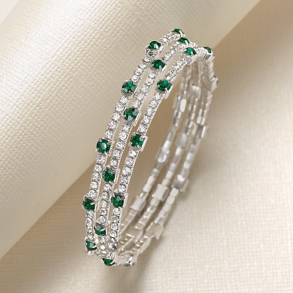 Bracelet en Spirales en Cristal Coeur Conquis
