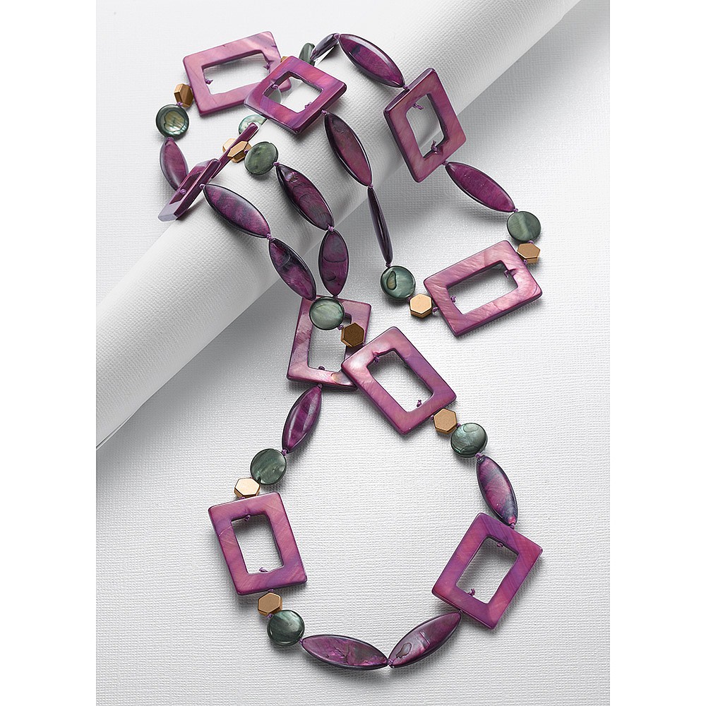 Collier en Coquillage Optimisme de l’Orchidée