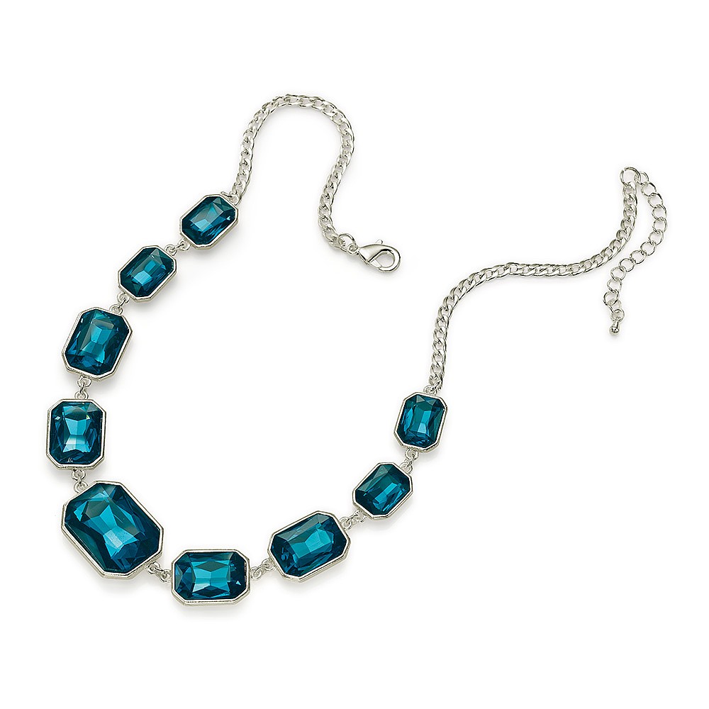 Collier en Cristal Emporté par le Sarcelle