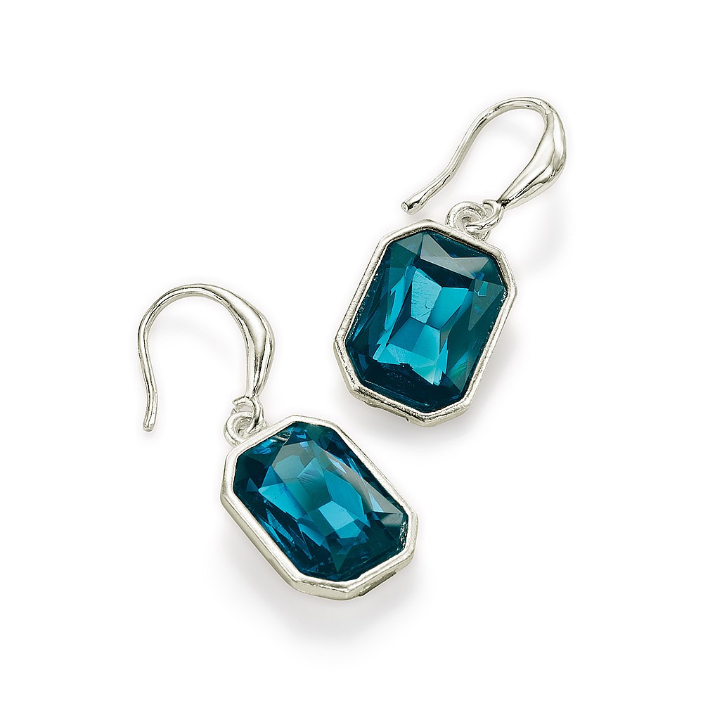 Boucles d’oreilles en Cristal Emporté par le Sarcelle