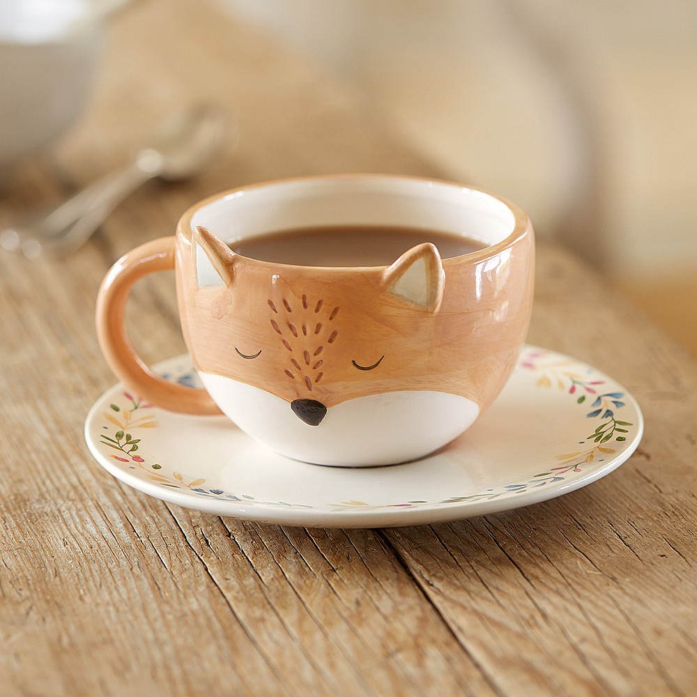 Tasse et Soucoupe Renard Vertueux