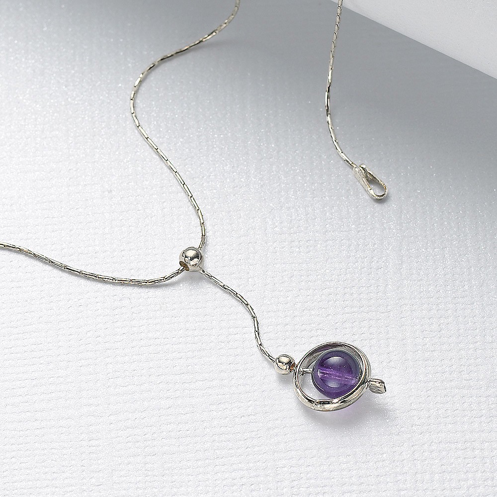 Collier en Améthyste Charme du Violet
