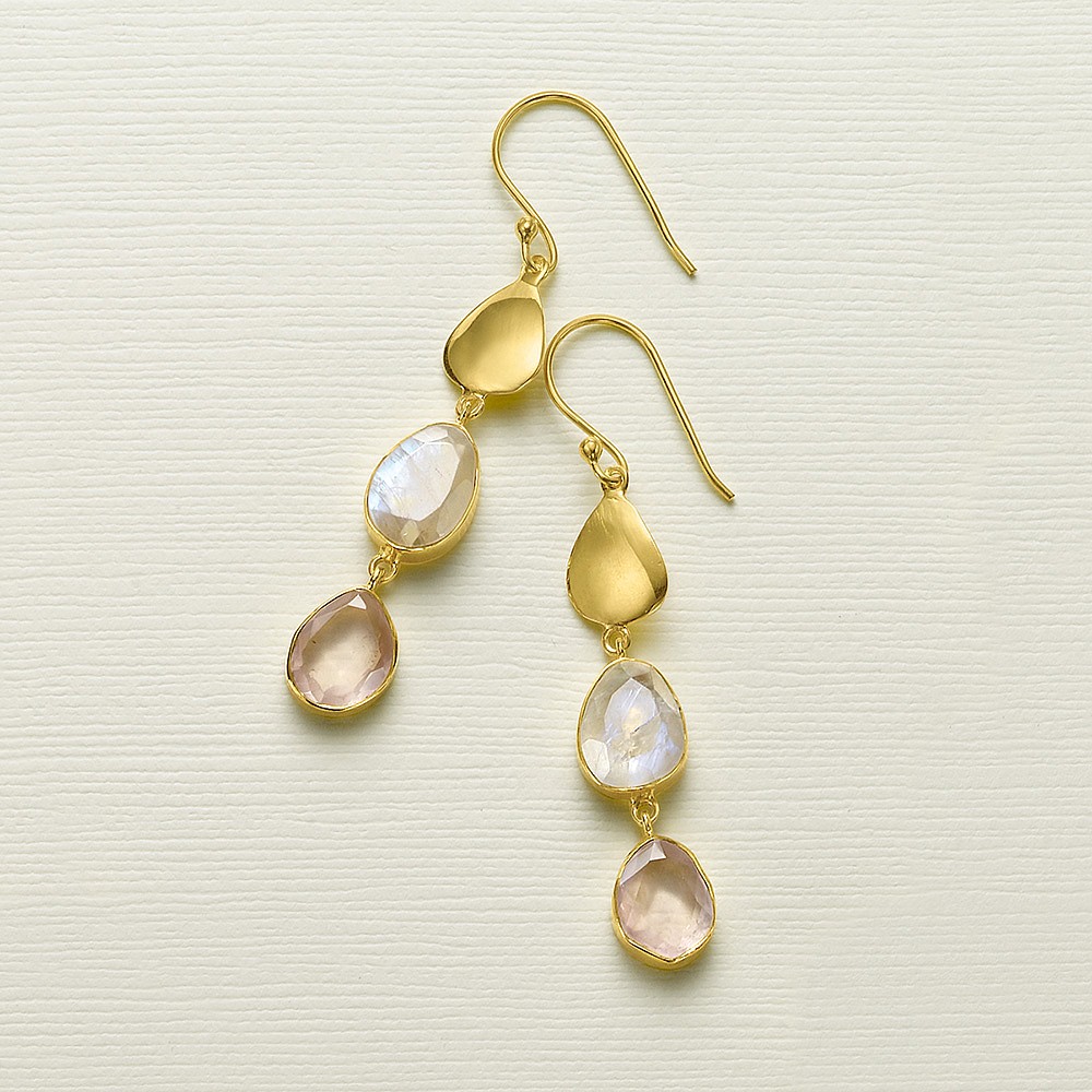 Boucles d’oreilles en Pierres Fines Lumière de l’Aube